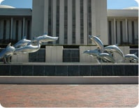 Dolphin Sculpture at Florida Capitol