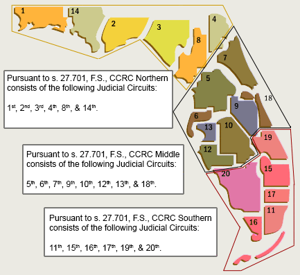 Map of 3 Regions (Capital Collateral Representation)