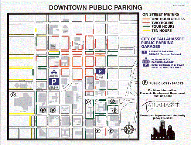 Tallahassee Parking Map